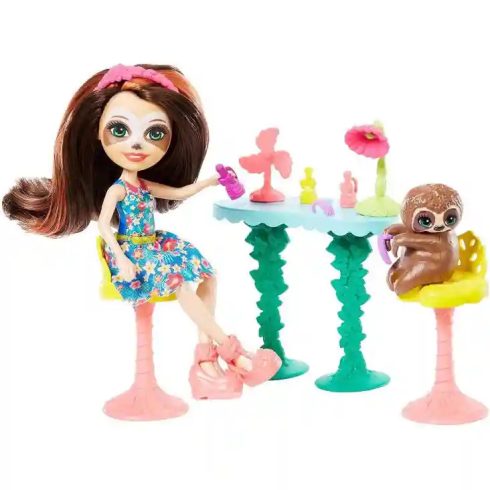 Mattel Enchantimals Sela Sloth körmös szalonja