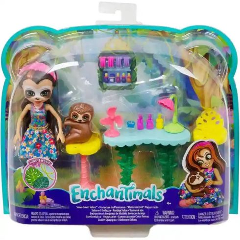 Mattel Enchantimals Sela Sloth körmös szalonja