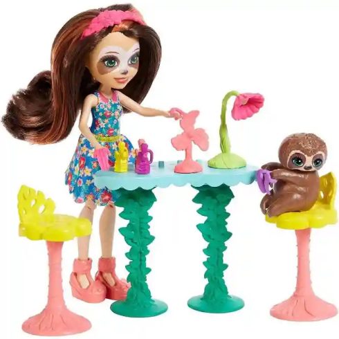 Mattel Enchantimals Sela Sloth körmös szalonja