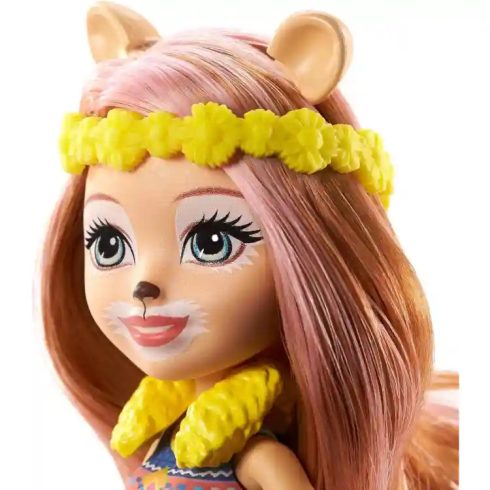 Mattel Enchantimals fodrászat Lacey Lion babával és Manesy oroszlán figurával