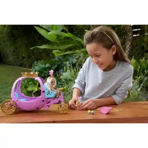 Mattel Enchantimals Peola Pony hercegnő hintója és póniló barátja