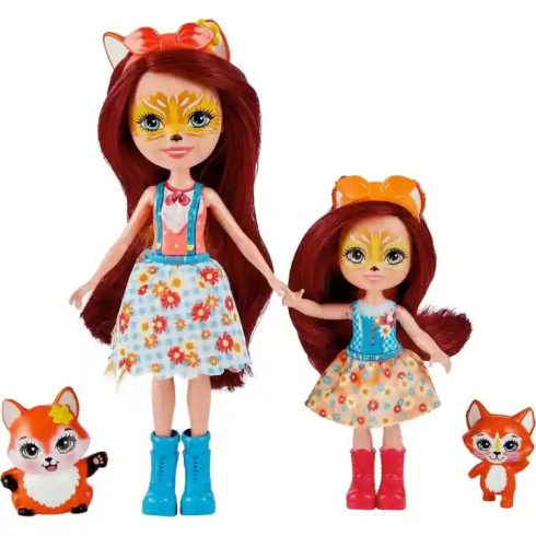 Mattel Enchantimals Felicity és Feana babák és róka barátaik