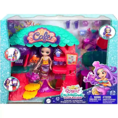 Mattel Enchantimals víz alatti kávézó Martina sellő babával