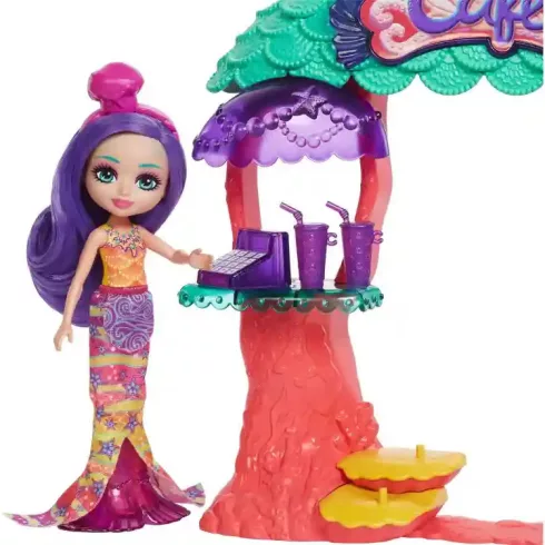 Mattel Enchantimals víz alatti kávézó Martina sellő babával