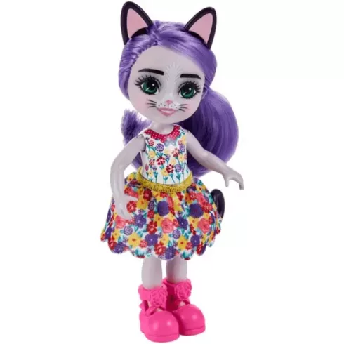 Mattel Enchantimals Cabery Cat baba és Pawla cica barátja