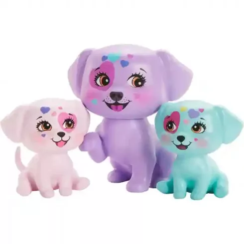 Mattel Enchantimals Dessa Dalmatian baba és kutyus családja