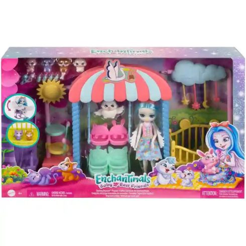 Mattel Enchantimals Starley Stork baba kisállatokkal
