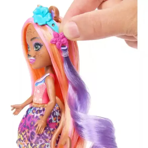 Mattel Enchantimals Charisse Cheetah baba és Grinsy gepárd figura