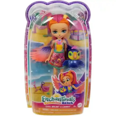 Mattel Enchantimals Trippi Toucan baba és Canopy tukán barátja