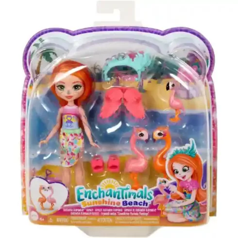 Mattel Enchantimals Florinda Flamingo baba és flamingó barátai