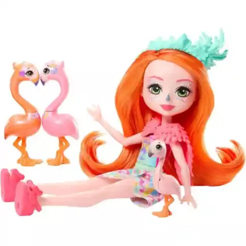 Mattel Enchantimals Florinda Flamingo baba és flamingó barátai