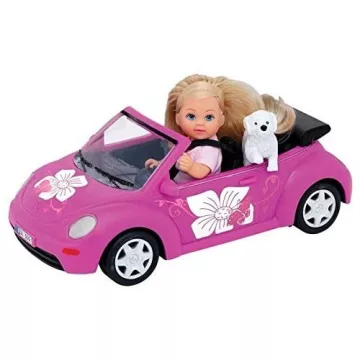   Simba Toys Evi Love - Evi baba VW Beetle autóval és kiskutyával (105731539)