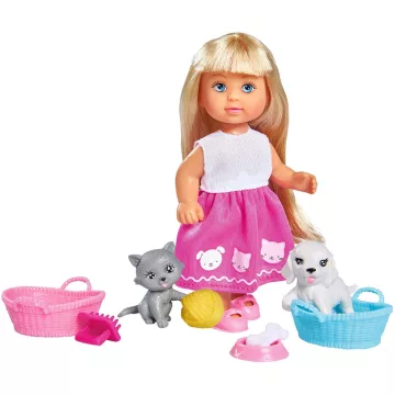   Simba Toys Evi Love - Evi baba kuytával és cicával (105733044)