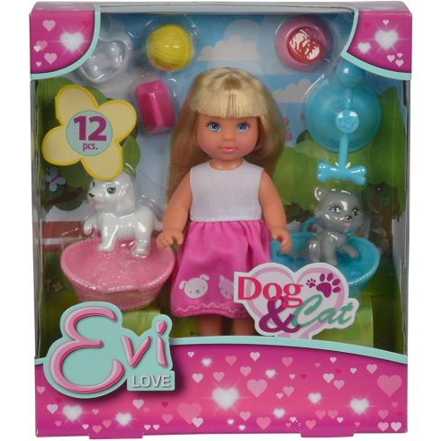Simba Toys Evi Love - Evi baba kuytával és cicával (105733044)