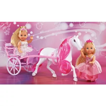   Simba Toys Evi Love - Evi baba és barátnője lovas hintóval (105736646)