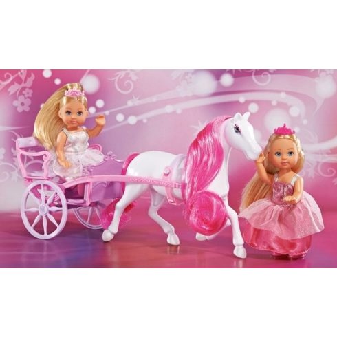 Simba Toys Evi Love - Evi baba és barátnője lovas hintóval (105736646)