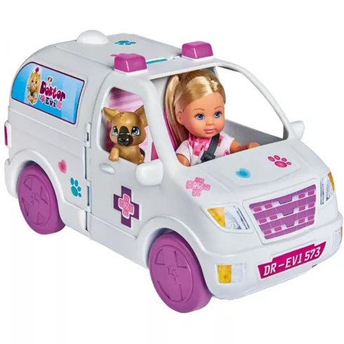 Simba Toys Evi Love - Állatorvos Evi baba mentőautóval (105733488)