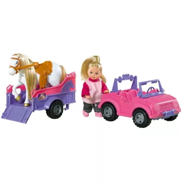   Simba Toys Evi Love - Evi baba lóval és lószállítóval (105737460)