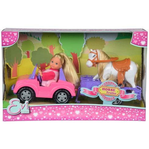 Simba Toys Evi Love - Evi baba lóval és lószállítóval (105737460)