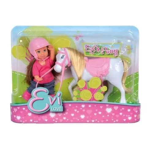 Simba Toys Evi Love - Evi baba fehér pónival (105737464)