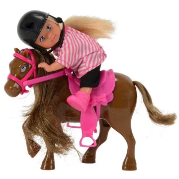   Simba Toys Evi Love - Evi baba sötétbarna pónival (105737464)