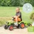 Falk Claas Arion 410 XL pedálos traktor utánfutóval