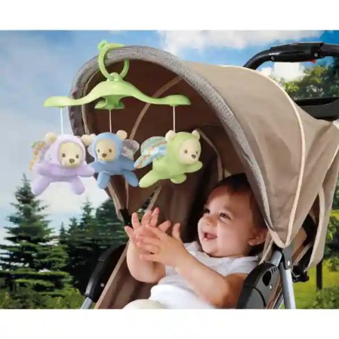 Mattel Fisher-Price - 3 az 1-ben altatódalos, projektoros kiságyforgó, babaforgó