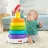   Mattel Fisher-Price - Óriás színes gyűrűpiramis – 38 cm-es játék torony babáknak