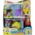 Mattel Fisher-Price Minyonok - Gru titkos rejtekhelye Otto minyon figurával és rakétával, Gru színre lép