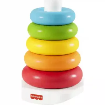   Mattel Fisher-Price - Színes gyűrűpiramis – 20 cm-es játék torony babáknak