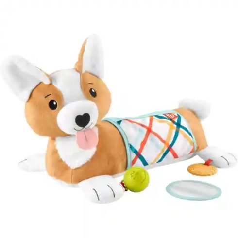 Mattel Fisher-Price - 3 az 1-ben plüss corgi kutyus foglalkoztató pocakpárna