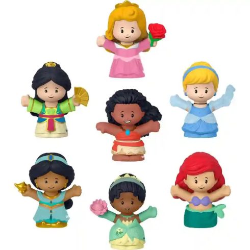 Mattel Fisher-Price Little People Disney - Hercegnők 7db-os figuraszett