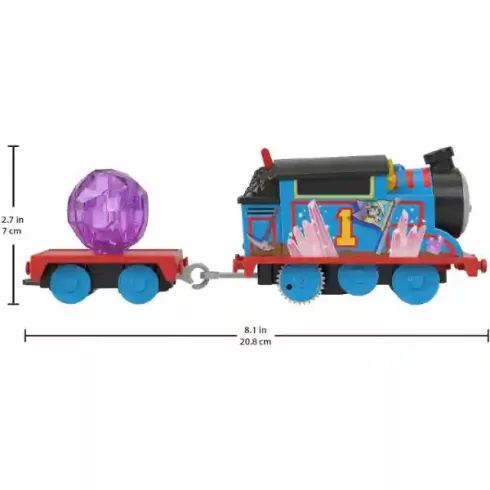 Mattel Fisher-Price - Thomas, a gőzmozdony: Motorizált kristálybarlang vonatszett billenőhíddal