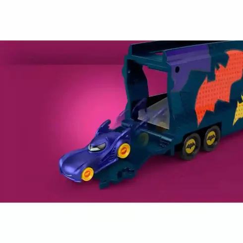 Mattel Fisher-Price Batman - Batwheels autószállító kamion Batmobile kisautóval, DC Super Friends