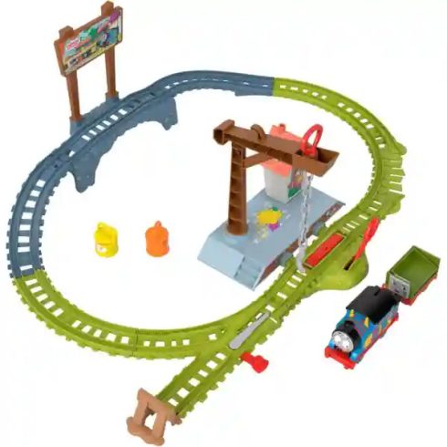 Mattel Fisher-Price - Thomas, a gőzmozdony: Motorizált festékszállító vonatszett