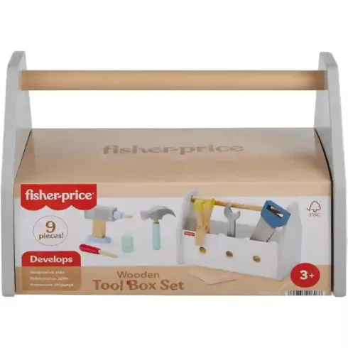 Mattel Fisher-Price - Fa szerszámosláda játékkészlet