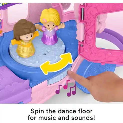 Mattel Fisher-Price Little People Disney - 2 az 1-ben interaktív húzható hintó figurákkal