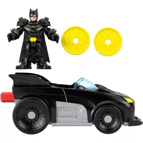 Mattel Fisher-Price Batman - Batmobile autó Batman figurával és kilövővel, DC Super Friends