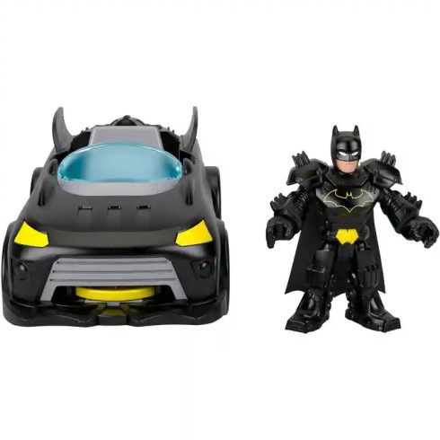 Mattel Fisher-Price Batman - Batmobile autó Batman figurával és kilövővel, DC Super Friends