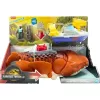 Mattel Fisher-Price - Jurassic World: Újjászületés Mosasaurus üldözése interaktív játékszett, Rebirth