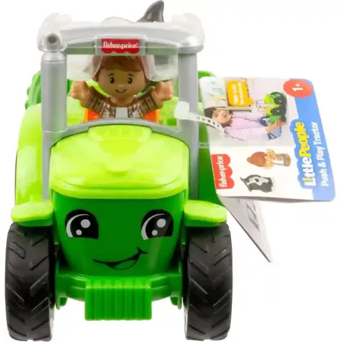 Mattel Fisher-Price Little People interaktív traktor pótkocsival és figurákkal