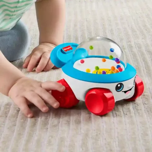 Mattel Fisher-Price tologatós kisautó pattogó gyöngyökkel