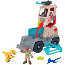   Mattel Fisher-Price Jurassic World - Átalakuló elfogó autó dinóval és figurával