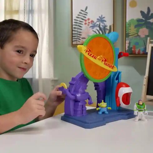 Mattel Fisher-Price Toy Story - Pizza Planet játékkészlet Buzz Lightyear figurával