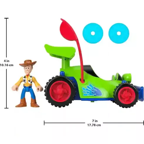 Mattel Fisher-Price Toy Story - Woody és RC autója kilövővel