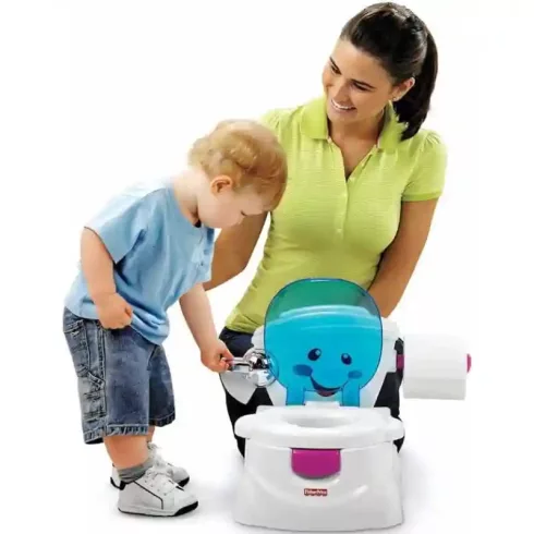 Mattel Fisher-Price - Interaktív bili, babavécé levehető WC ülőkével kicsiknek