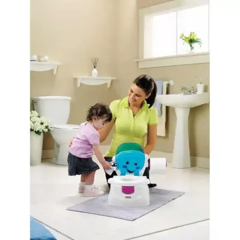 Mattel Fisher-Price - Interaktív bili, babavécé levehető WC ülőkével kicsiknek