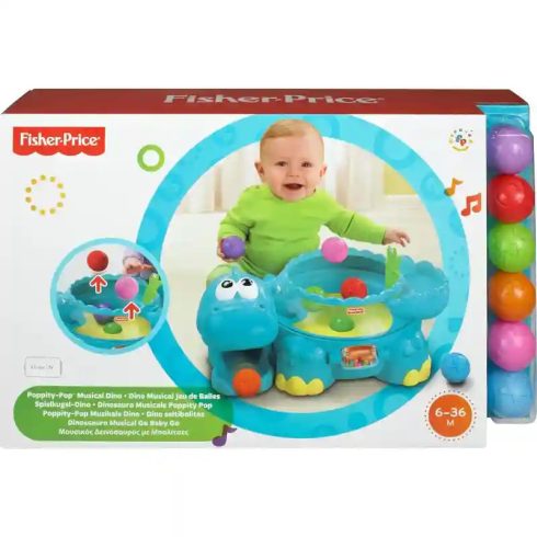Mattel Fisher-Price interaktív dinós pattogó labdajáték hanggal