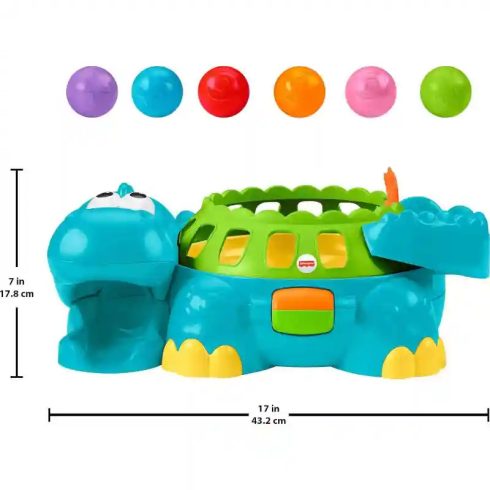Mattel Fisher-Price interaktív dinós pattogó labdajáték hanggal
