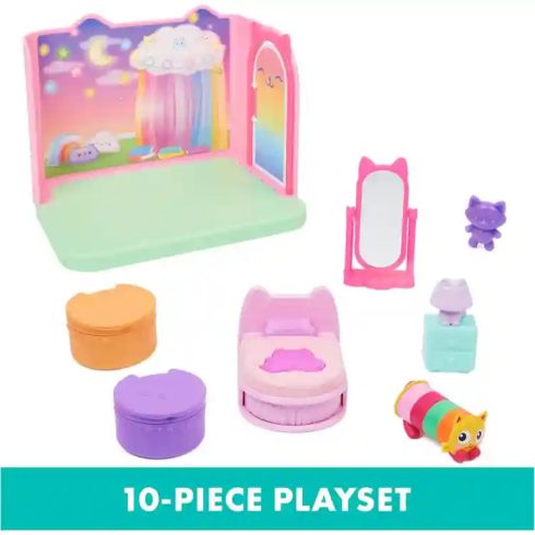 Gabi babaháza: Gabi hálószobája Párnacica figurával